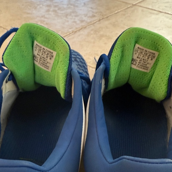 adidas Blue and White Athletic Shoes